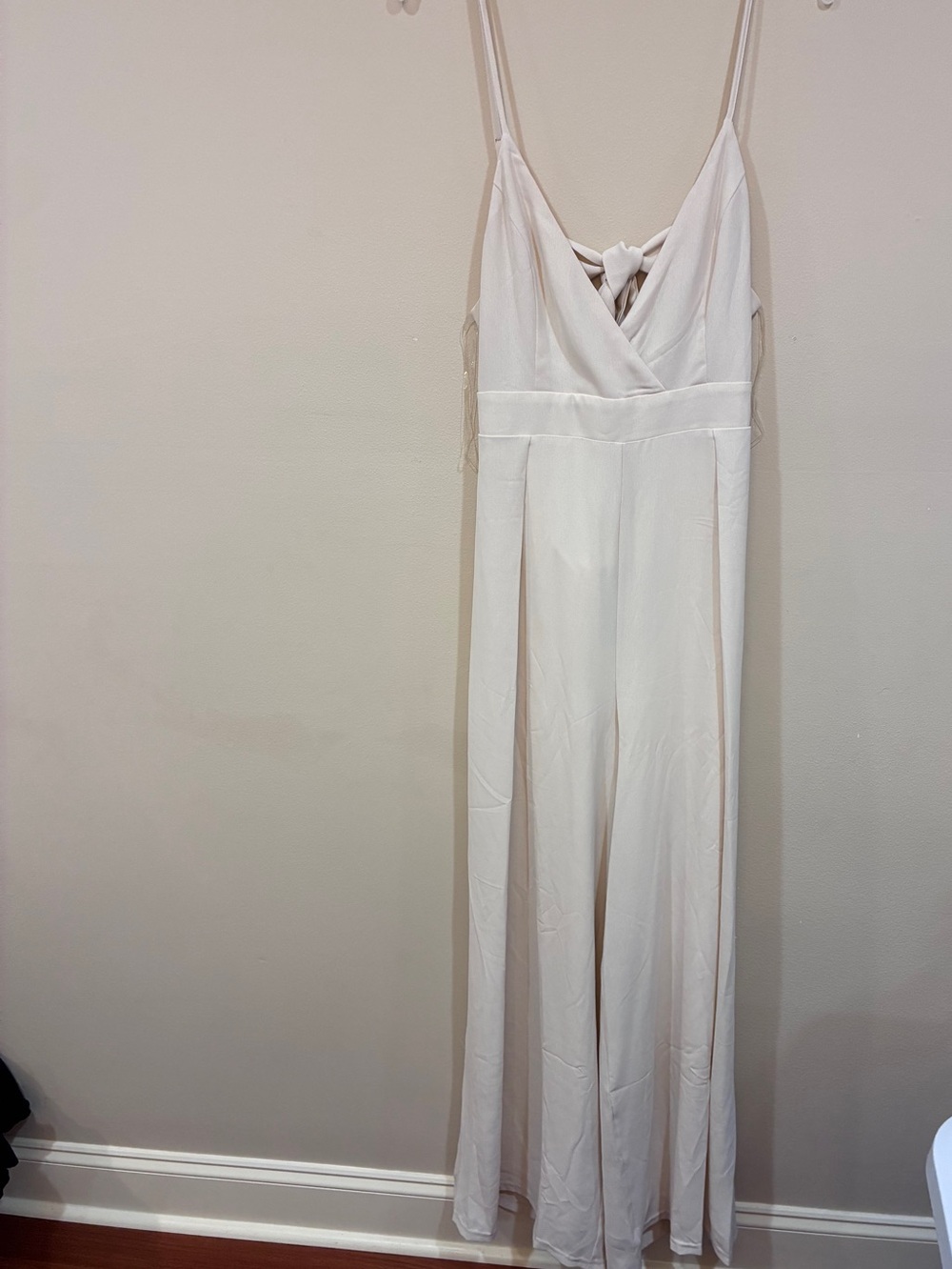 Fashion Nova Cream Jumpsuit - Size XL